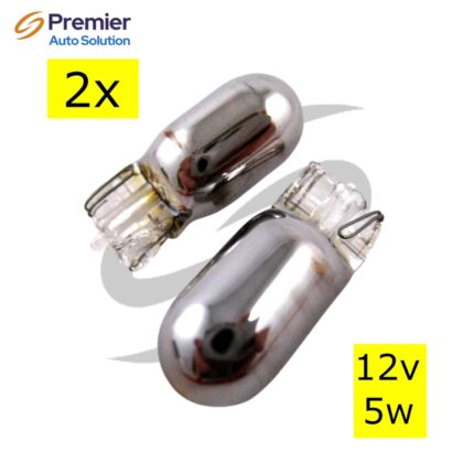 T10 Chromed AMBER Side Repeater Bulbs 12v 5W (Pair)