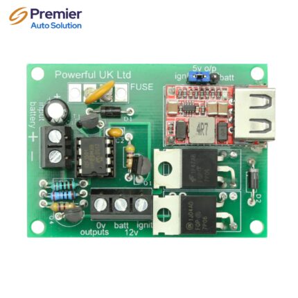 Dashcam Wiring Board - Converts 12v Battery to Igntion Feed + USB-A
