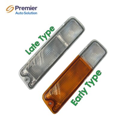 Clear front Bumper Light Upgrade kit for Mitsubishi L200 + Bulbs (Pair)