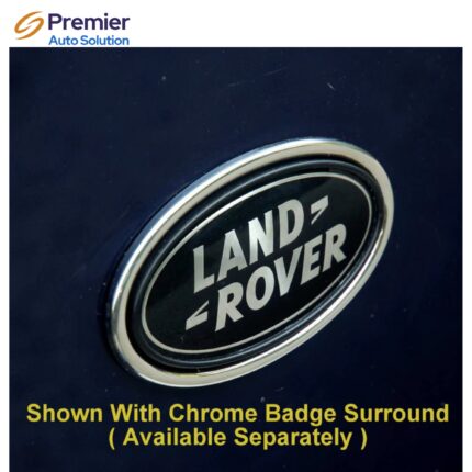 Genuine Rear Tailgate Badge - Black & Silver - plus Template for Range Rover Evoque 1