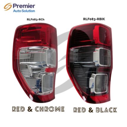 Rear Light 2012 on Red/Chrome - UK Spec - LH (value range) for Ford Ranger