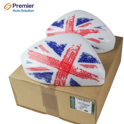 Genuine Replacement Mirror Caps for Land Rover Discover Sport - White with Union Jack design